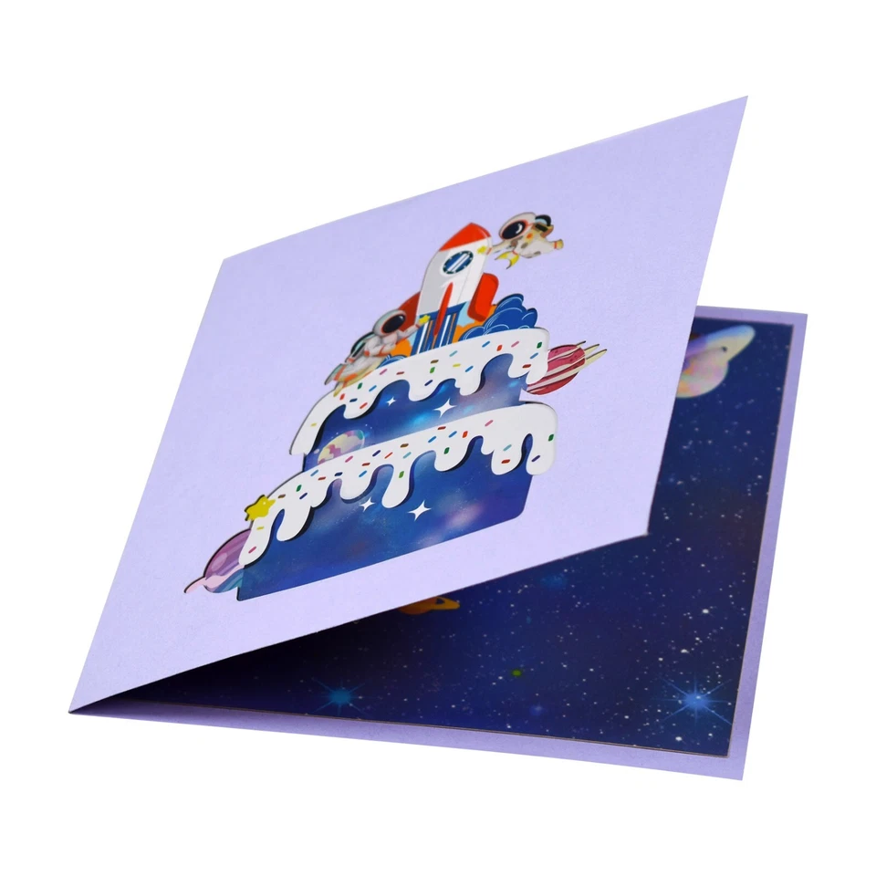 Space Theme 3D Pop Up Card Birthday Cards Pop up Cards  - All Occasions - Image 3 of 4