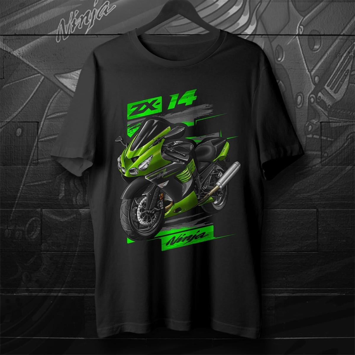 Kawasaki ZX-14 2006-2011 T-Shirt, Motorcycle Tee for Riders
