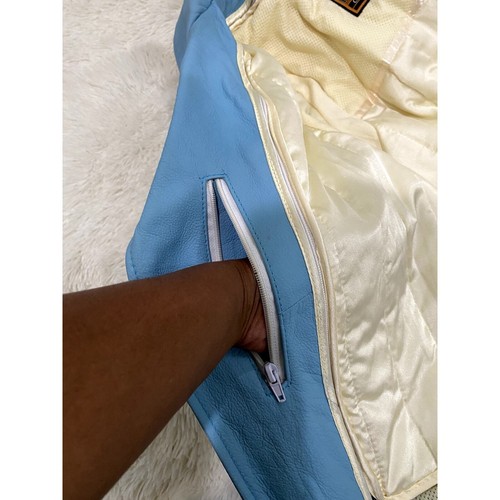 First Classics Blue Leather Jacket -Size XL (NWT) - Picture 7 of 9
