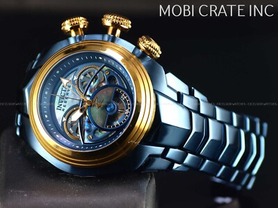 NWD Invicta 38870 Reserve S1 ELITE Blue/Gold Swiss Z60 Chronograph 200M SS  Watch