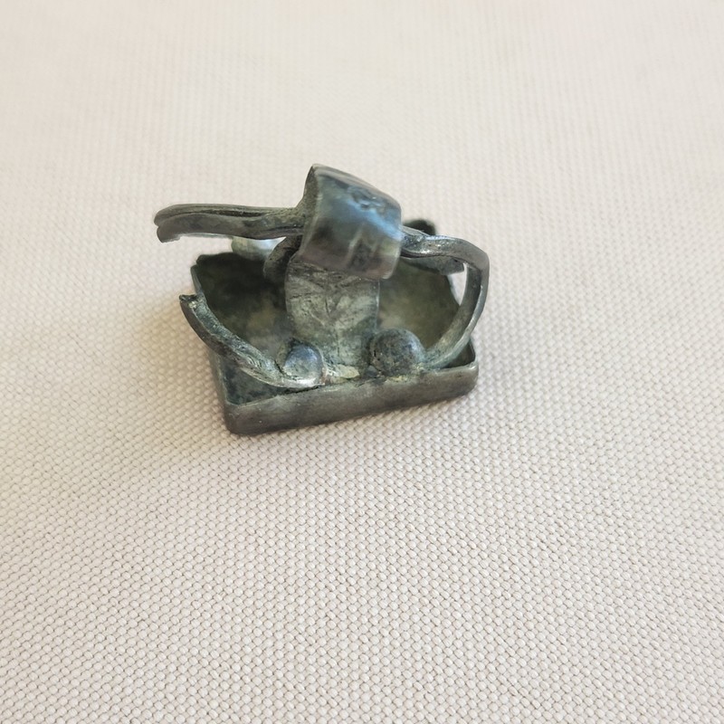 Hand Crafted Antique Letter Wax Sealer With Script Letters. Unique!