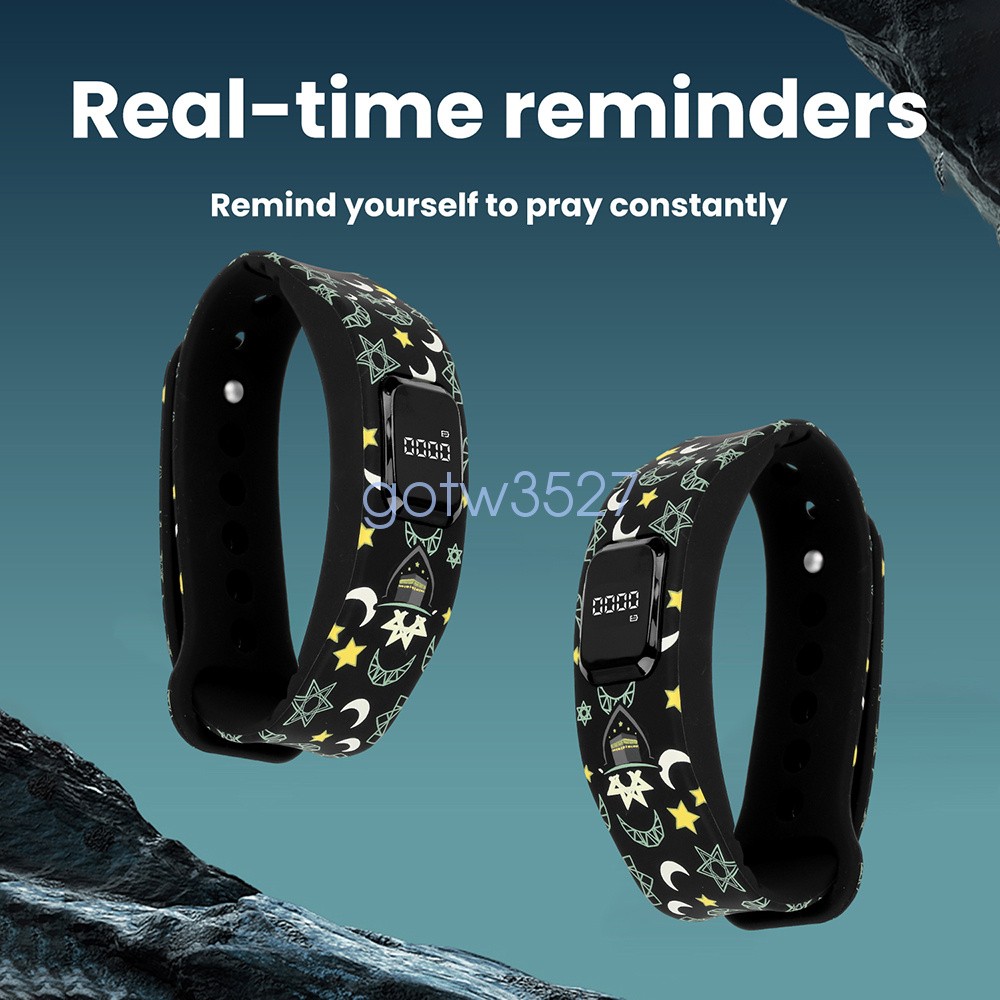 Smart Tasbih Tally Counter Wearable Prayer Counter Time Display and Reminders