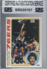 CAS Certified 1978-79 Topps Doug Collins #2 Sealed Auto HOF 3c7