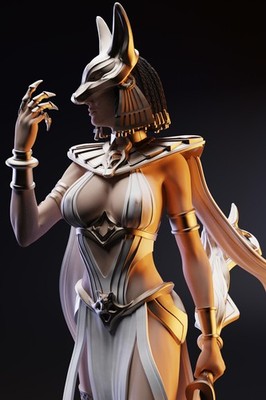 Königin Cleopatra, Queen,Ägypten, sexy Pin Up, Figur, 3D Druck, Statue, UNBEMALT