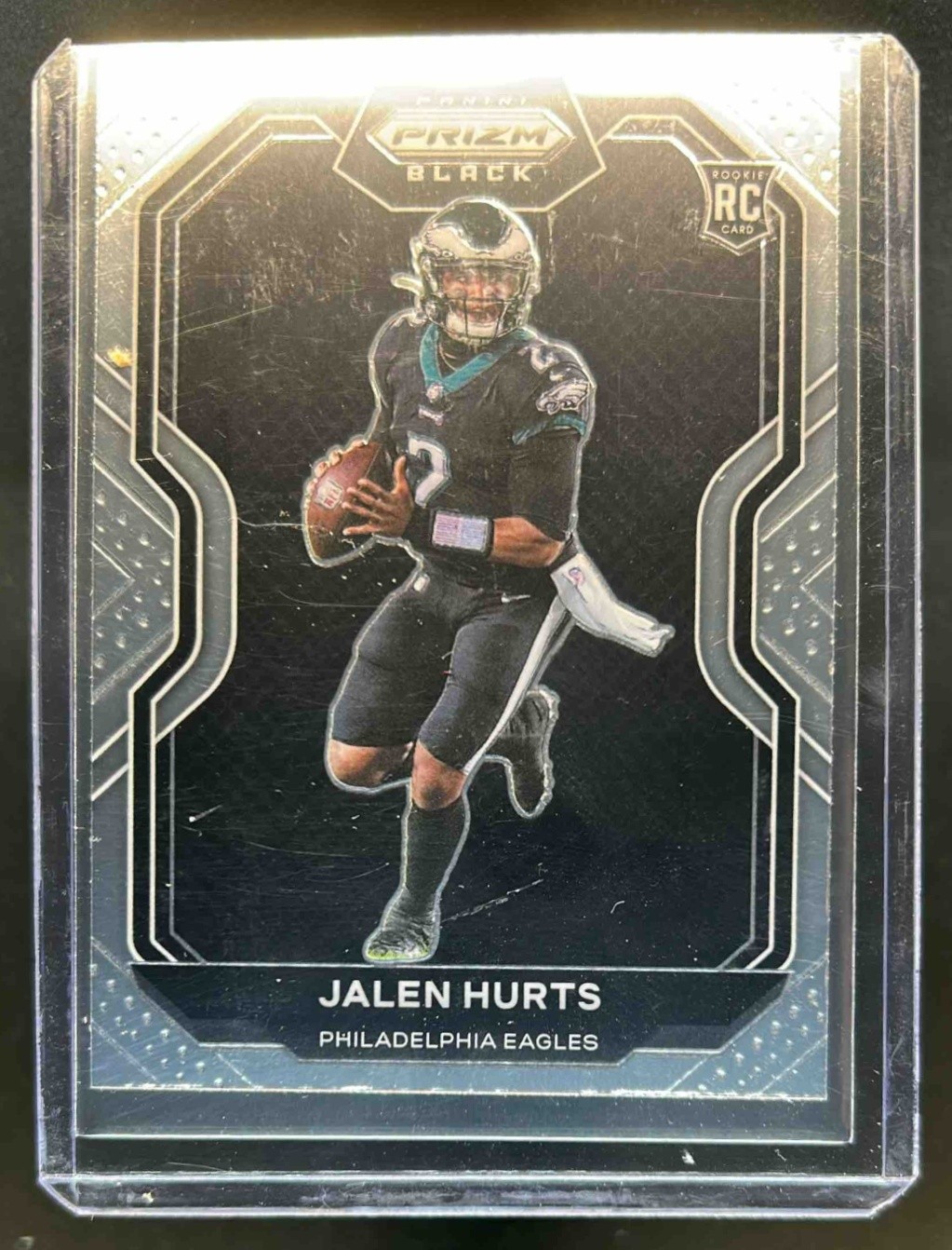 2020 Chronicles Jalen Hurts Prizm Black RC Rookie #PB-19 Eagles