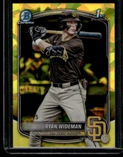 RYAN WIDEMAN 2025 BOWMAN DRAFT CHROME YELLOW SAPPHIRE #BDC-190