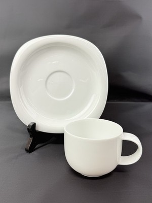 Rosenthal Continental Suomi White Cup and Saucer 6oz 2-1/4  Cup and 6  Saucer