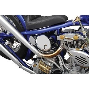 Tanque de aceite Drag Specialties 0710-0021 cromado personalizado para 84-99 Softail Foto 2 de 2