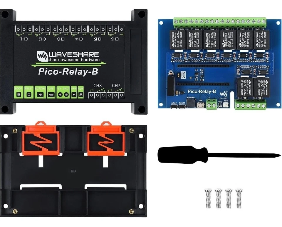 waveshare Industrial 8-CH Relay Module for Raspberry Pi Zero/Zero W/Zero WH - Image 4 of 4