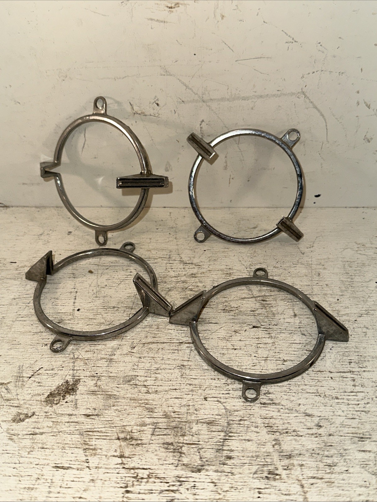 Lot Of 4 New Vintage 1962 Chevy Impala Tail Light Trim Rings