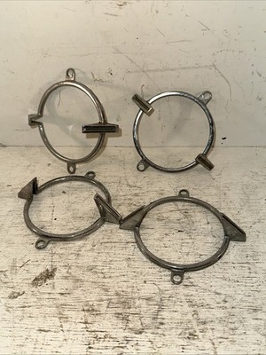 Lot Of 4 New Vintage 1962 Chevy Impala Tail Light Trim Rings Bezels NOS