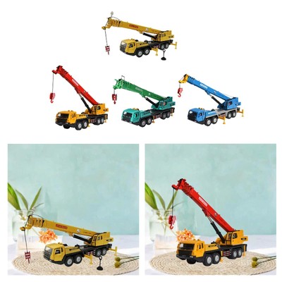 1:50 Scale Crane Truck Fahrzeug Bildungskollektible Geschenkhebelfahrzeugtechnik