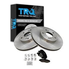 Kit de pastillas de freno y rotor de cerámica delantera TRQ 2019 Honda Insight - parada mejorada