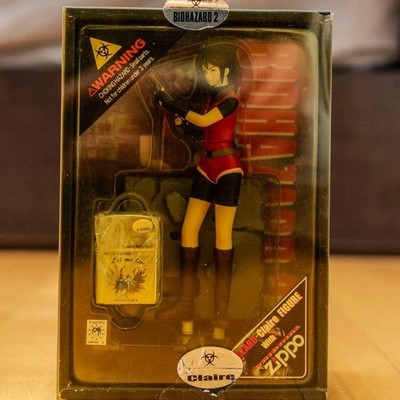 Resident Evil 2 Claire Redfield Zippo Feuerzeug Biohazard Rare Japan Vintage