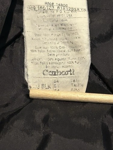 Carhartt Jacket Mens 54 Tall Black C03 Traditional Coat Duck Canvas Distressed image 4
