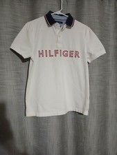 Tommy Hilfiger - Men's Custom Fit Collared Polo Shirt With Logo- White - Small