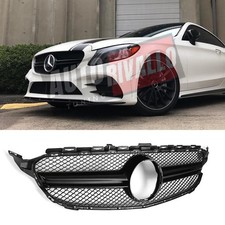 Mercedes C W205 S205 2018-2021 Griglia Anteriore Look AMG Mascherina Nero