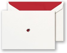 Crane & Co. Hand Engraved Ladybug Note (RF1408)