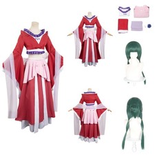 Apothecary Anime Diaries Maomao Red Royal Dress Wig Cosplay Costume Halloween