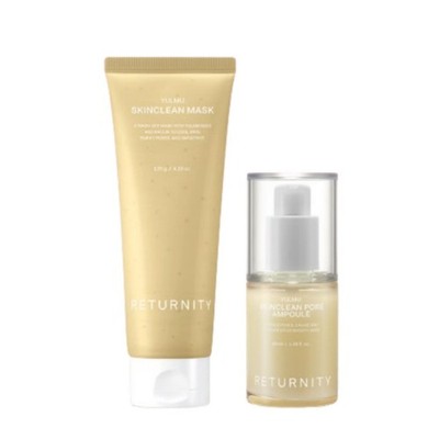 RETURNITY Yulmu Skinclean Mask Pack + Pore Ampoule Set Korea Beauty