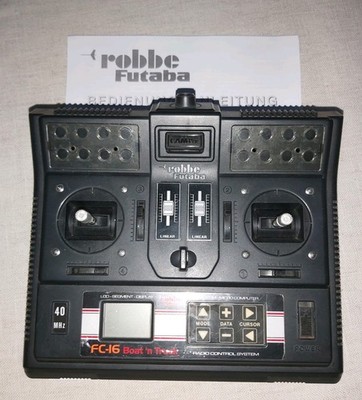Robbe Futaba FC16 Boat'n Truck 40Mhz mit Eneloop Akku und Anleitung Top 
