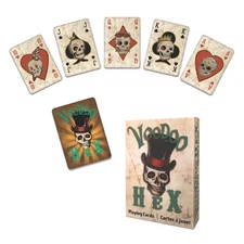 Rivers Edge Products Playing Cards, 1 Deck of Themed Cards, Voodoo Hex Cards