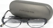 Jones New York J135 Black Metal Eyeglasses Glasses Frame 49-16-135 NEW