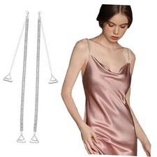 2 pairs of Rhinestone bra straps, detachable Rhinestone bra straps, Medium