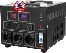TRANSFORMADOR DE CORRIENTE 5000W CONVERTIDOR DE VOLTAJE 220V A 110 O 110V A 220V