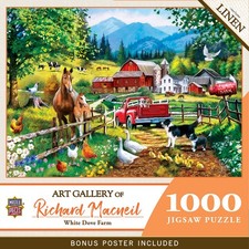 MasterPieces - Art Gallery - White Dove Farm 1000 Piece Jigsaw Puzzle