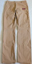 Milwaukee Flex Work Pants Mens 30x32 Brown 6-Pocket Stretch Utility Canvas *
