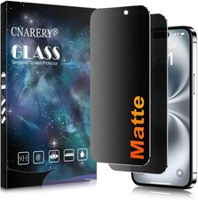 2PCS Matte Privacy Screen Protector  Anti-Fingerprint for iPhone 16 9H Tempered