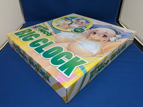 SUPER SONICO BIG CLOCK Pink Yellow Set of 2 Furyu 11.8in 1 AA battery separately - Picture 5 of 6