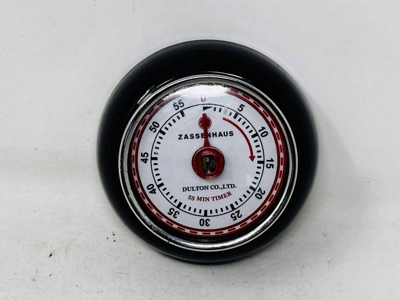 Magnetic Retro Kitchen Timer, Classic Mechanical Cooking Timer (Black) - WORKS!