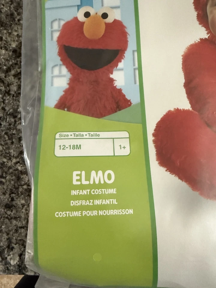 Elmo Infant Costume 12-18 Months - Image 2 of 3