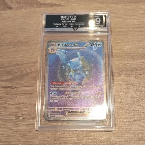 PSA 9 MINT - Blastoise ex 200/165 Scarlet & Violet 151 English Pokemon Card