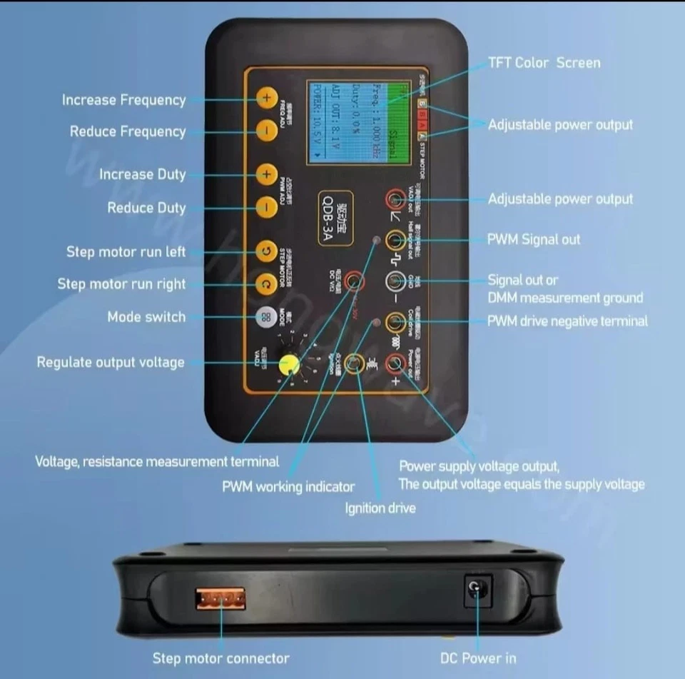 Probador de bobina de encendido automático QDB-3A instrumento de motor detector de fallas de automóvil WOJ1 Foto 2 de 4