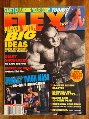 FLEX bodybuilding muscle magazine NASSER EL SONBATY/Laurie Vaniman poster 12-01