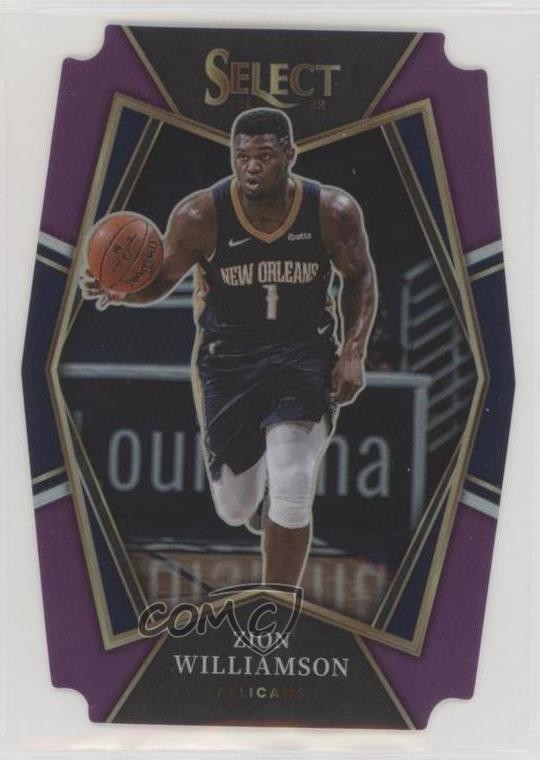 2021 Panini Select Premier Level Purple Prizm Die-Cut 74/99 Zion Williamson v9t