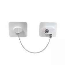 White Child Safety Locks Refrigerator Lock with Keys, for Fridge, Cabinets, Draw