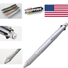 Multifunctional 4 in 1 Writing Instrument with Refillable Ink and Knurled Grip