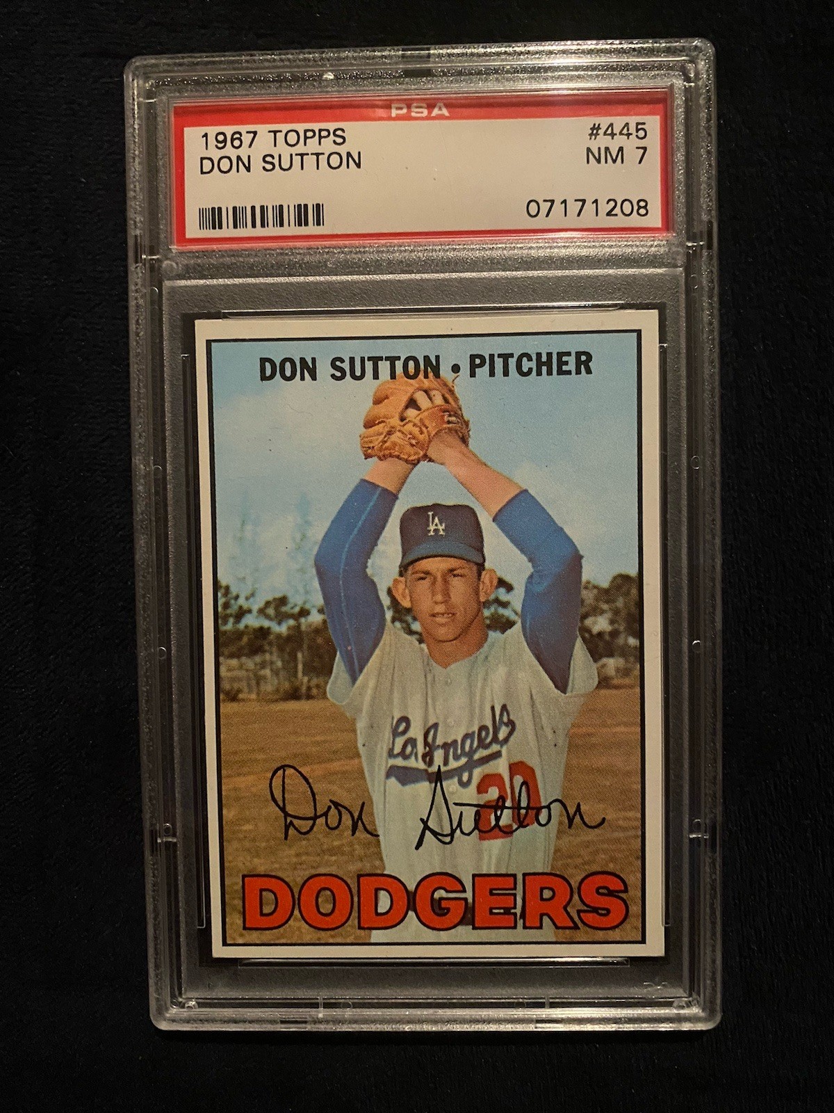 1967 Topps - Don Sutton #445 - PSA 7