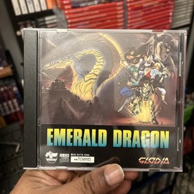 FM TOWNS EMERALD DRAGON GLODIA CD With Floppy Disc From Japan