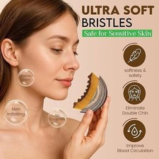 Portable Lymphatic Face Contour Brush & Massager for Jawline