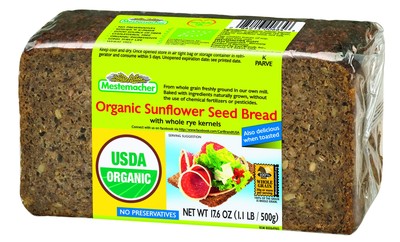 Mestemacher Bread Organic Sunflower Seed, 17.6-Ounce (Pack Of 4), 70.4