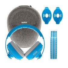Nuby Soft Sounds 2-in-1 Noise-Canceling Baby Earmuffs with Travel Case -