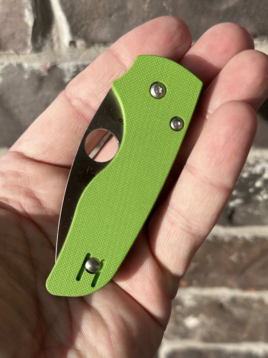 RARE Spyderco Lil Native Neon Green G10 20CV C230GPNGR