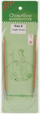 ChiaoGoo Bamboo Circular Knitting Needles 24"-Size 6/4mm