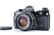 NEAR MINT Canon AE-1 Program Black SLR NFD New FD 50mm f1.8 From JAPAN 302