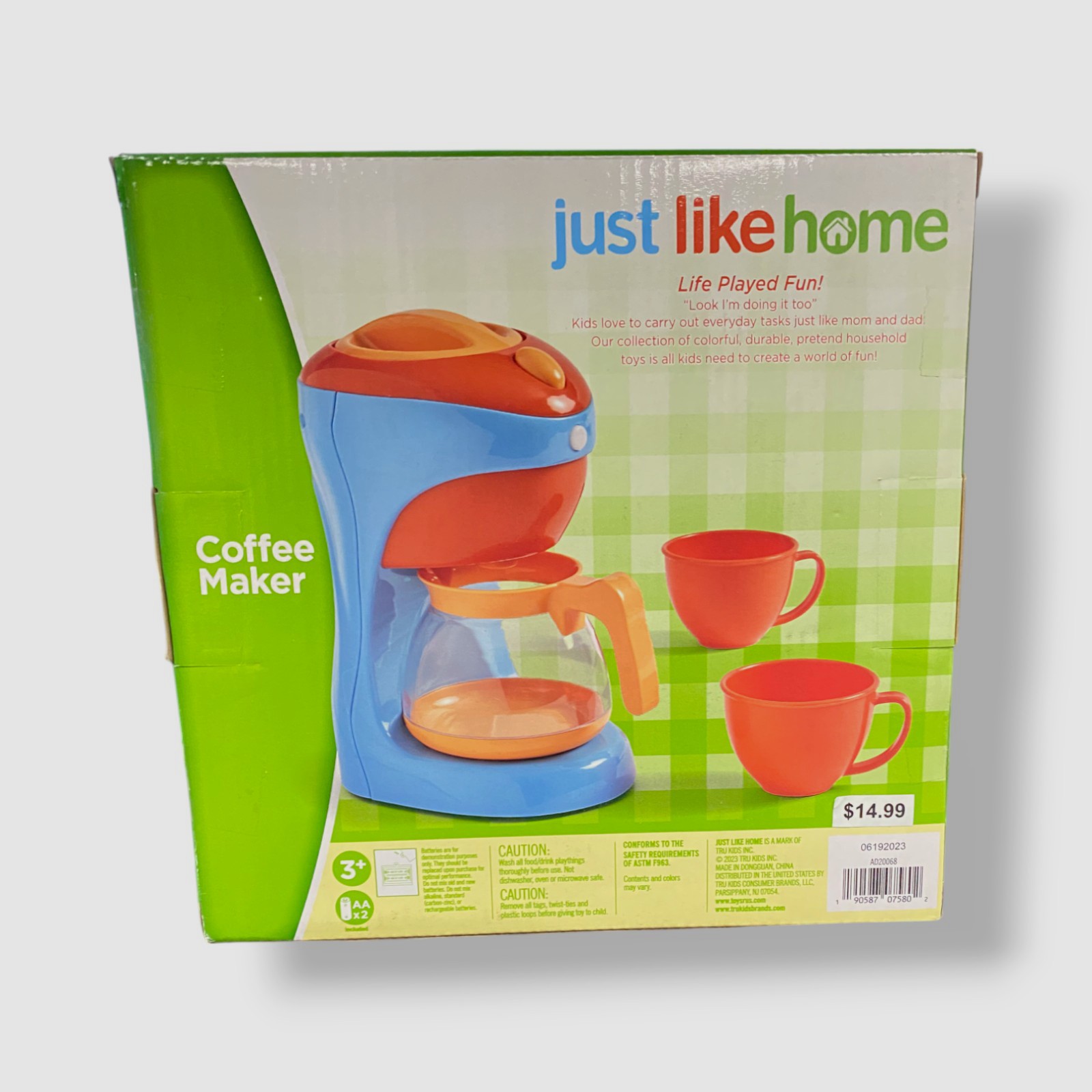 Just Like Home Blue Coffee Maker Set